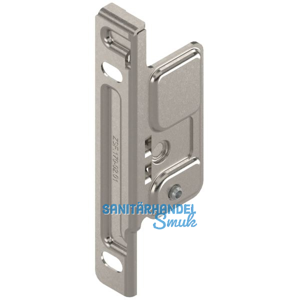 BLUM METABOX Frontbefestigung, Zarge M,K,H, Schraubversion, links, Stahl vern.