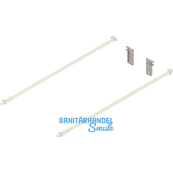 BLUM Metabox Relingset f�r Frontauszug L�nge 400, Aluminium cremewei�