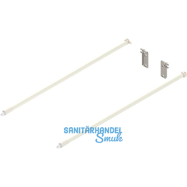 BLUM Metabox Relingset f�r Frontauszug L�nge 450, Aluminium cremewei�