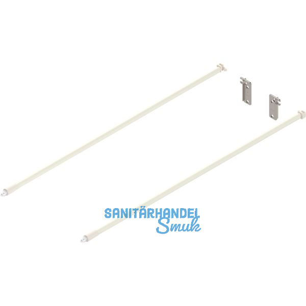 BLUM Metabox Relingset f�r Frontauszug L�nge 550, Aluminium cremewei�