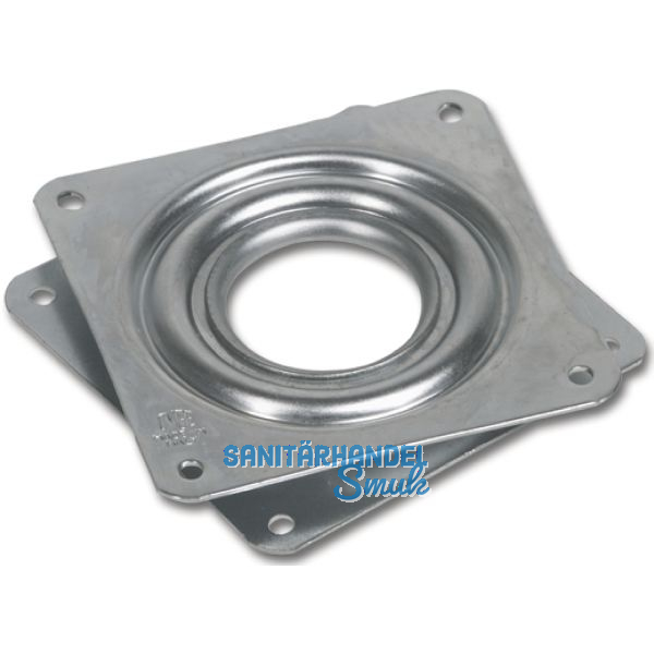 OMGE Kugellager-Schwenkplatte 81 x 81 mm, H�he 9 mm, Stahl verzinkt