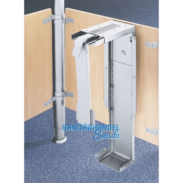 CONFURN PC-Halterung, 210 x 410 x 175 mm, Farbe silber