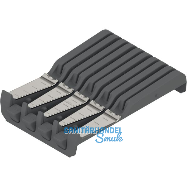 BLUM ORGA-LINE Messerhalter Breite 177,5 mm, Tiefe 260 mm,KS StaubGrau/Edelstahl