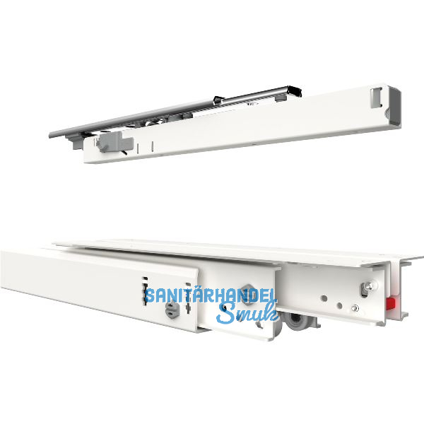 FULTERER FR 777A Kulissenauszug, L�nge 600 mm, Stahl wei� pulverbeschichtet