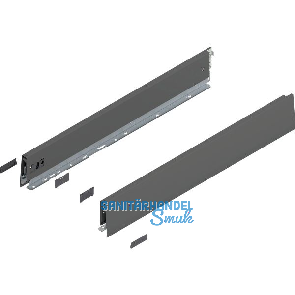 BLUM MERIVOBOX Zarge H�he M, NL 600, Oriongrau-matt