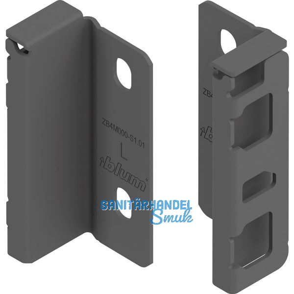 BLUM MERIVOBOX Holzr�ckwandhalter H�he M, Oriongrau-matt