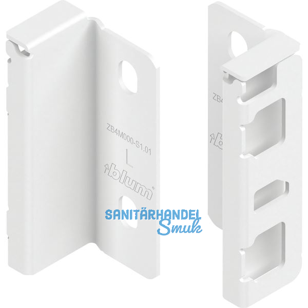 BLUM MERIVOBOX Holzr�ckwandhalter H�he M, Seidenwei�-matt