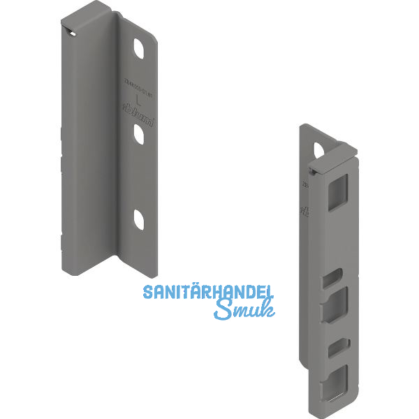 BLUM MERIVOBOX Holzr�ckwandhalter H�he K, Indiumgrau-matt