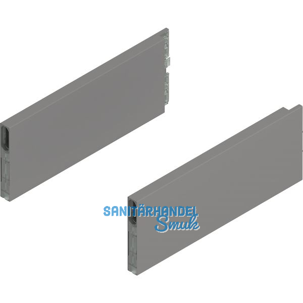 BLUM MERIVOBOX Boxcap H�he E, NL 270, Indiumgrau-matt