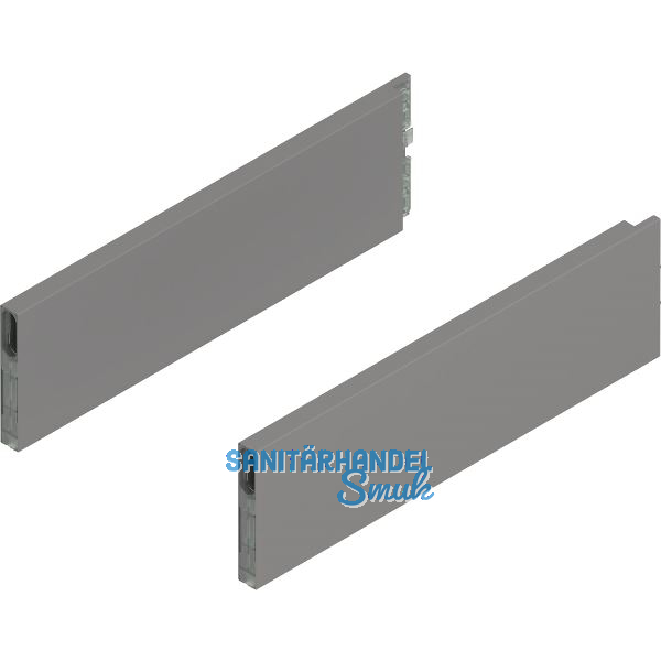 BLUM MERIVOBOX Boxcap H�he E, NL 350, Indiumgrau-matt