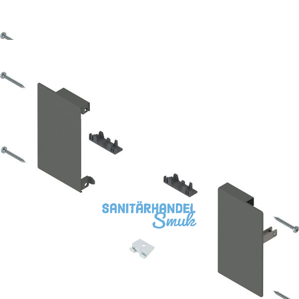 BLUM MERIVOBOX Fronthalter Innenschubkasten H�he M, Oriongrau-matt