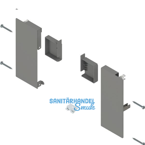 BLUM MERIVOBOX Fronthalter Innenschubkasten H�he K, Indiumgrau-matt