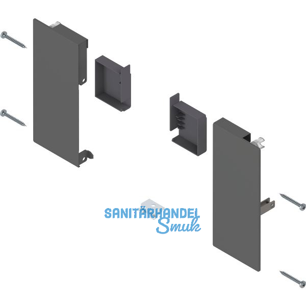 BLUM MERIVOBOX Fronthalter Innenschubkasten H�he K, Oriongrau-matt