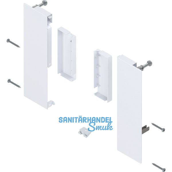 BLUM MERIVOBOX Fronthalter Innenauszug mit Reling H�he E, Seidenwei�-matt