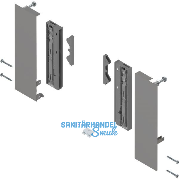 BLUM MERIVOBOX Fronthalter Innenauszug mit Einschubelement H�he E, Indiumgrau