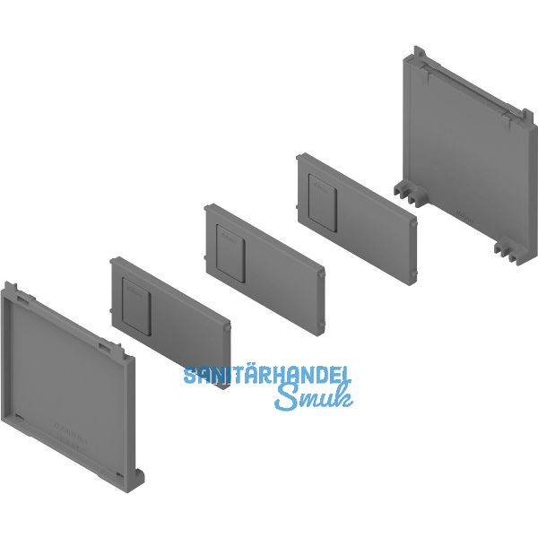 BLUM AMBIA-LINE Flaschenset, B100mm, Kunststoff Indiumgrau matt