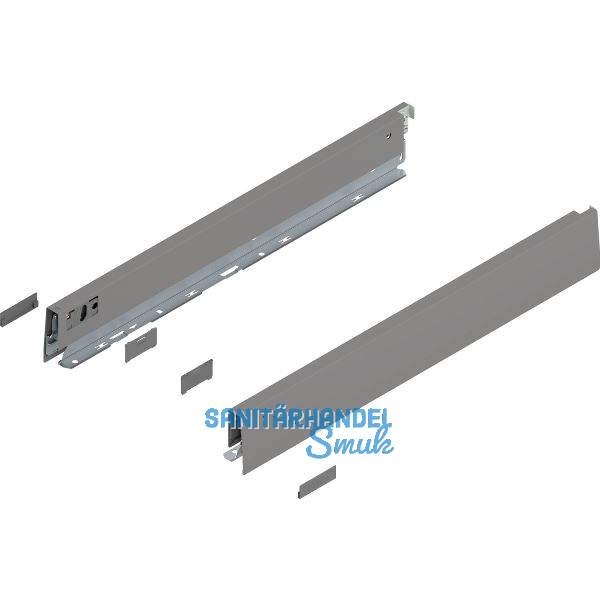 BLUM MERIVOBOX SET H�he N, BLUMOTION B, 40kg, NL 500, Indiumgrau