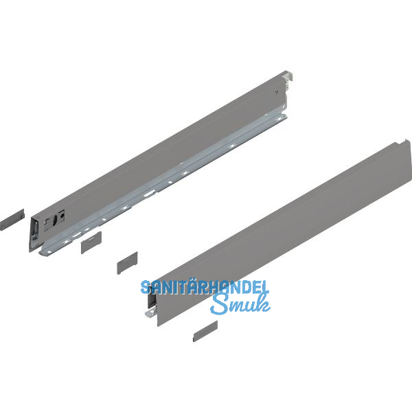 BLUM MERIVOBOX SET H�he N, BLUMOTION B, 40kg, NL 550, Indiumgrau