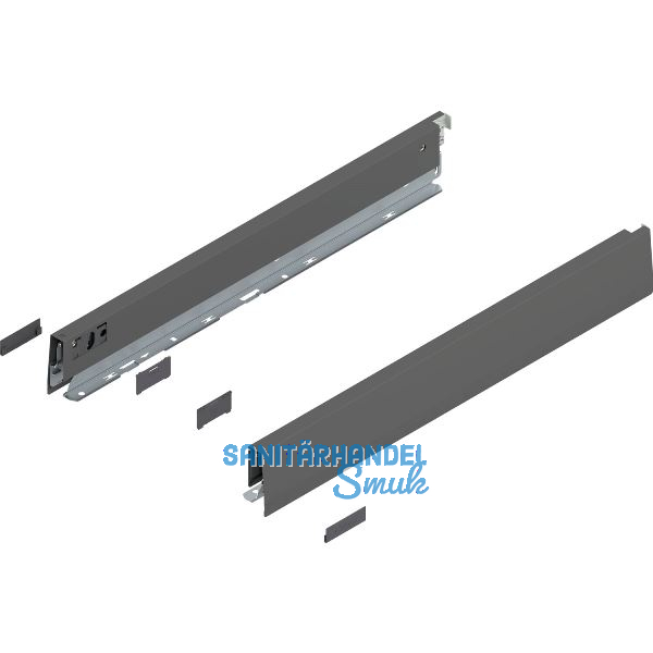 BLUM MERIVOBOX SET H�he N, BLUMOTION B, 40kg, NL 500, Oriongrau