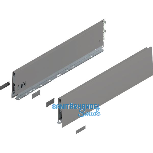 BLUM MERIVOBOX SET H�he K, BLUMOTION B, 40kg, NL 400, Indiumgrau