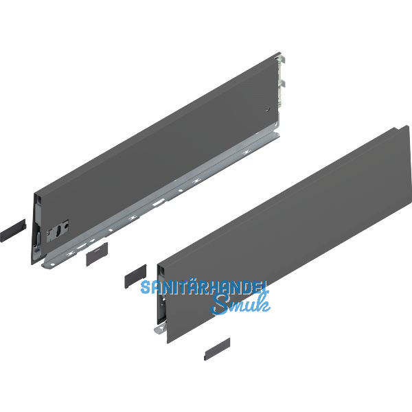 BLUM MERIVOBOX SET H�he K, BLUMOTION B, 70kg, NL 600, Oriongrau