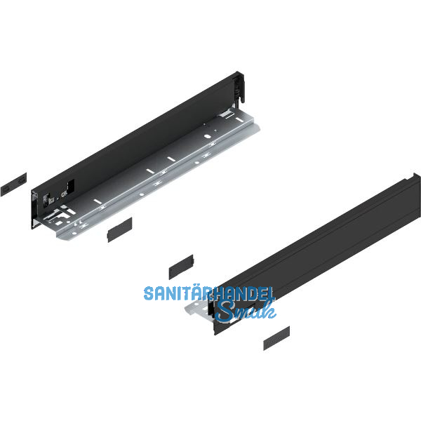 BLUM LEGRABOX pure Zarge H�he N, NL 400, Carbonschwarz-matt