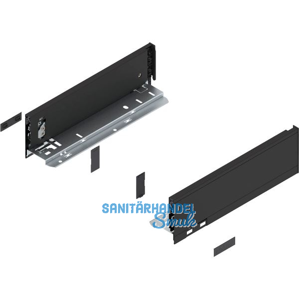 BLUM LEGRABOX pure Zarge H�he M, NL 300, Carbonschwarz-matt