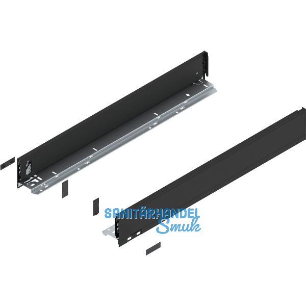 BLUM LEGRABOX pure Zarge H�he M, NL 650, Carbonschwarz-matt