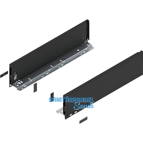 BLUM LEGRABOX pure Zarge H�he K, NL 500, Carbonschwarz-matt