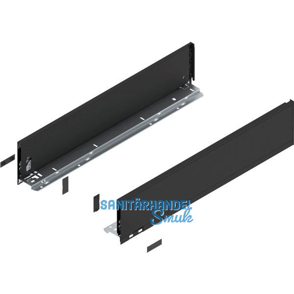 BLUM LEGRABOX pure Zarge H�he K, NL 600, Carbonschwarz-matt