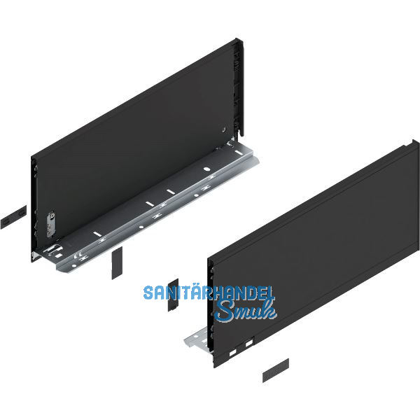 BLUM LEGRABOX pure Zarge H�he C, NL 400, Carbonschwarz-matt