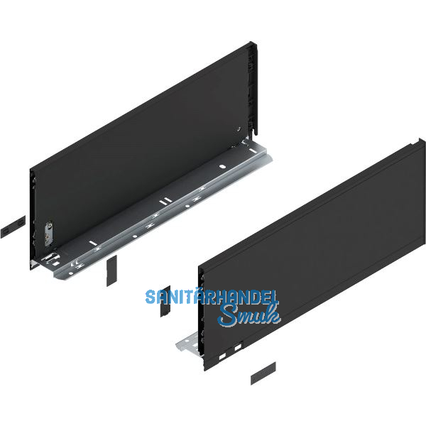 BLUM LEGRABOX pure Zarge H�he C, NL 450, Carbonschwarz-matt