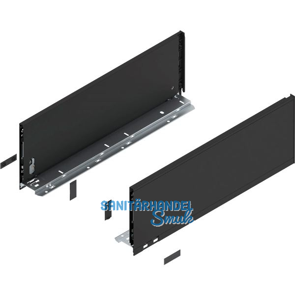 BLUM LEGRABOX pure Zarge H�he C, NL 500, Carbonschwarz-matt