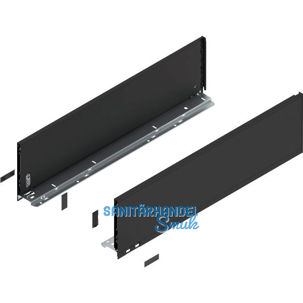 BLUM LEGRABOX pure Zarge H�he C, NL 650, Carbonschwarz-matt