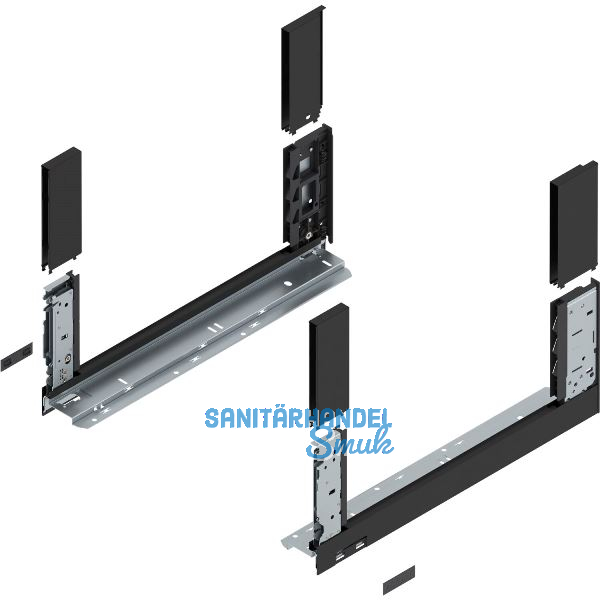 BLUM LEGRABOX free, Zarge H�he C, NL 450, Carbonschwarz-matt