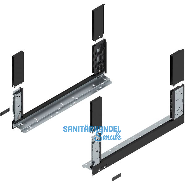 BLUM LEGRABOX free, Zarge H�he C, NL 500, Carbonschwarz-matt