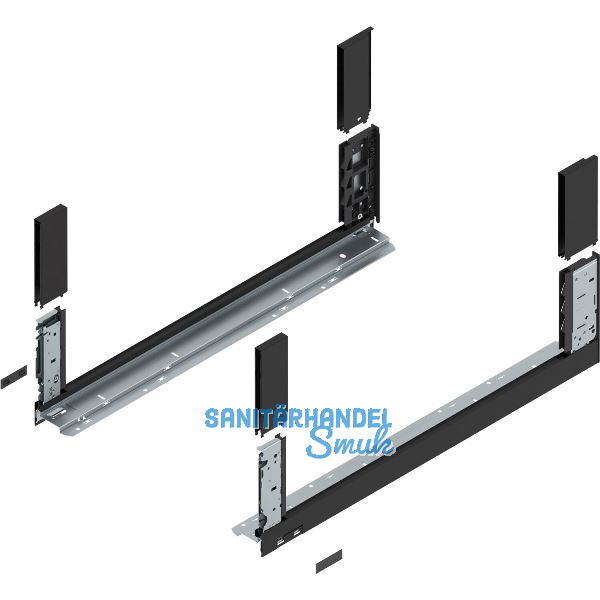 BLUM LEGRABOX free, Zarge H�he C, NL 650, Carbonschwarz-matt