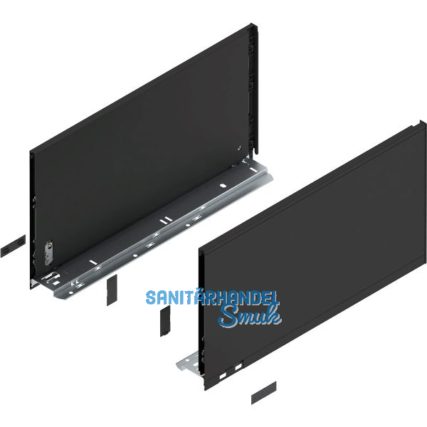 BLUM LEGRABOX pure Zarge H�he F, NL 450, Carbonschwarz-matt