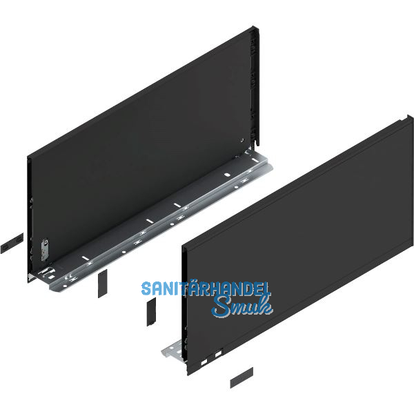 BLUM LEGRABOX pure Zarge H�he F, NL 500, Carbonschwarz-matt