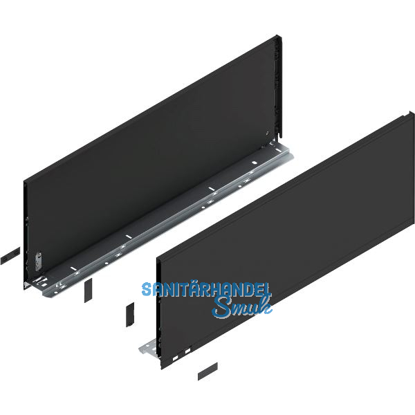 BLUM LEGRABOX pure Zarge H�he F, NL 650, Carbonschwarz-matt