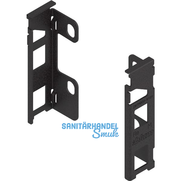 BLUM LEGRABOX Holzr�ckwandhalter H�he M, Carbonschwarz-matt