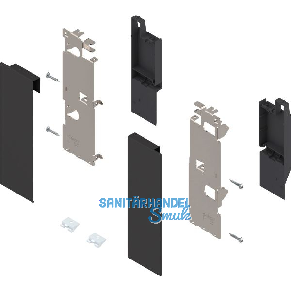 BLUM LEGRABOX Fronthalter Innenauszug mit Reling H�he C, Carbonschwarz