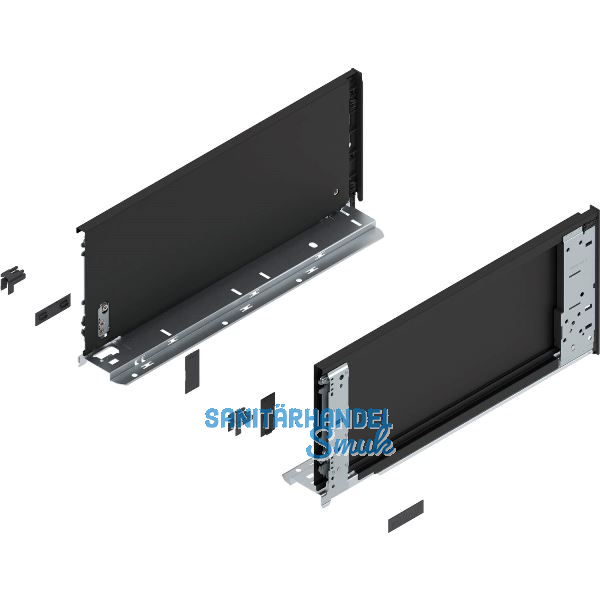 BLUM LEGRABOX special edition Innenzarge H�he C, NL 400 mm, Carbonschwarz