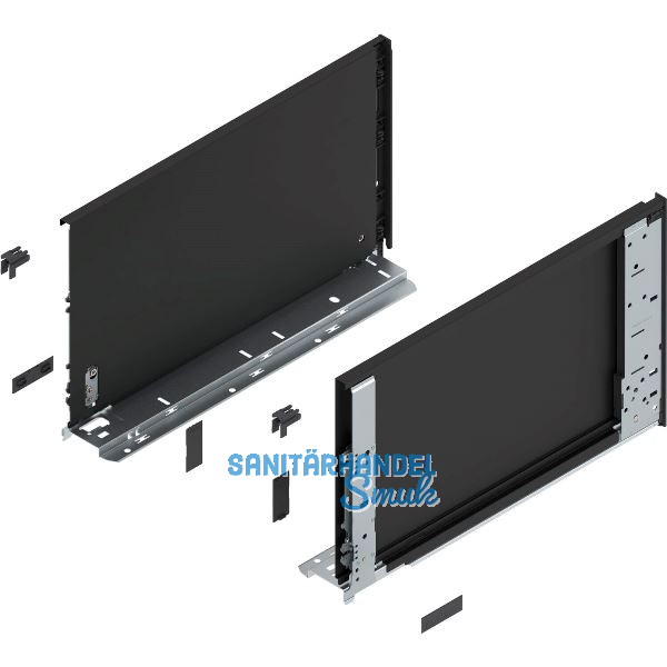 BLUM LEGRABOX special edition Innenzarge H�he F, NL 400 mm, Carbonschwarz