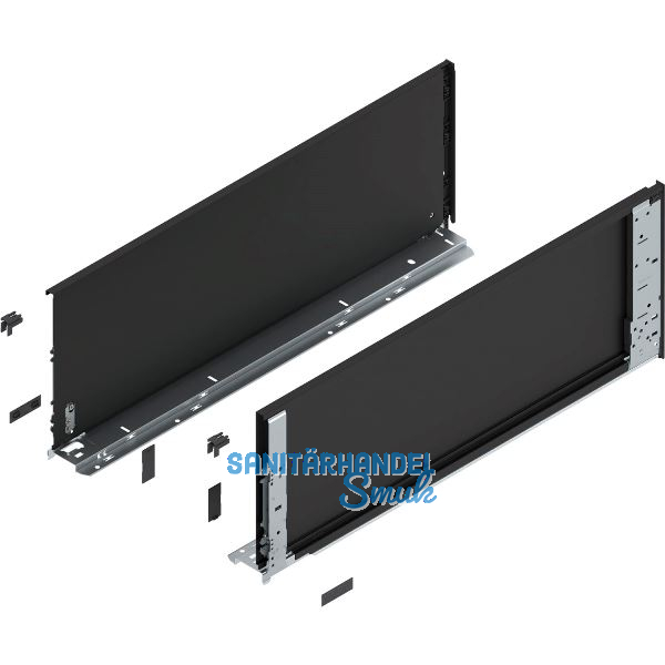 BLUM LEGRABOX special edition Innenzarge H�he F, NL 650 mm, Carbonschwarz