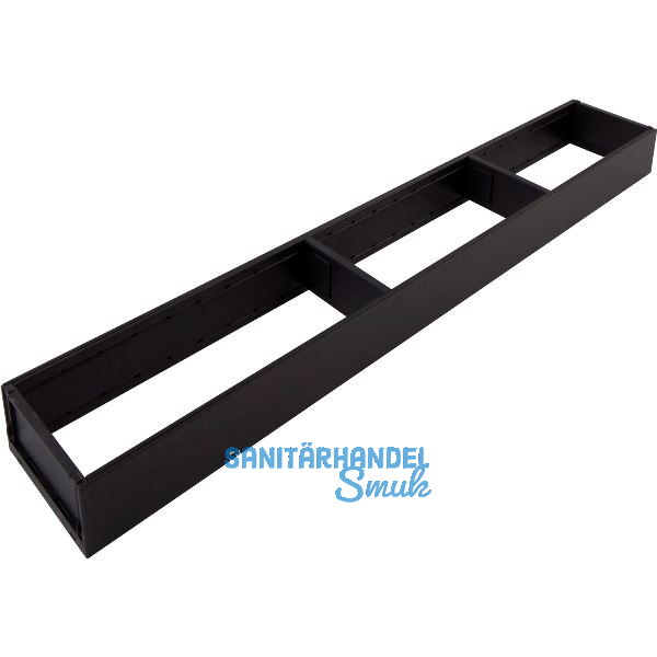 BLUM AMBIA-LINE Schubkastenrahmen schmal, NL600mm, Stahl Carbonschwarz matt