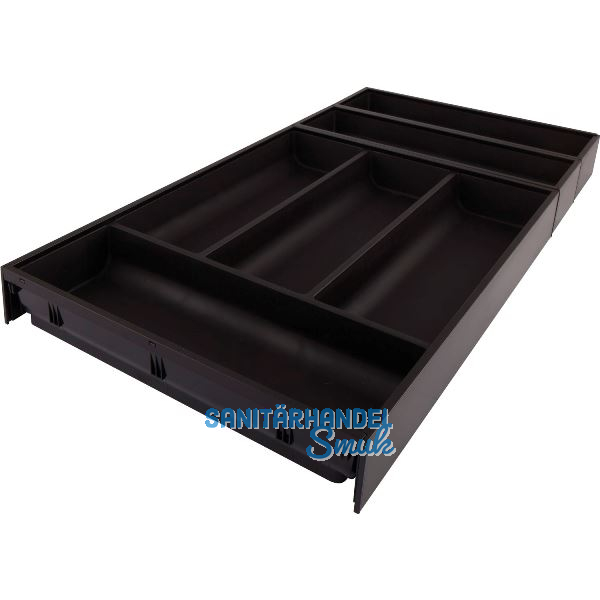 BLUM AMBIA-LINE Besteckeinsatz NL650mm,B300mm, Stahl Carbonschwarz