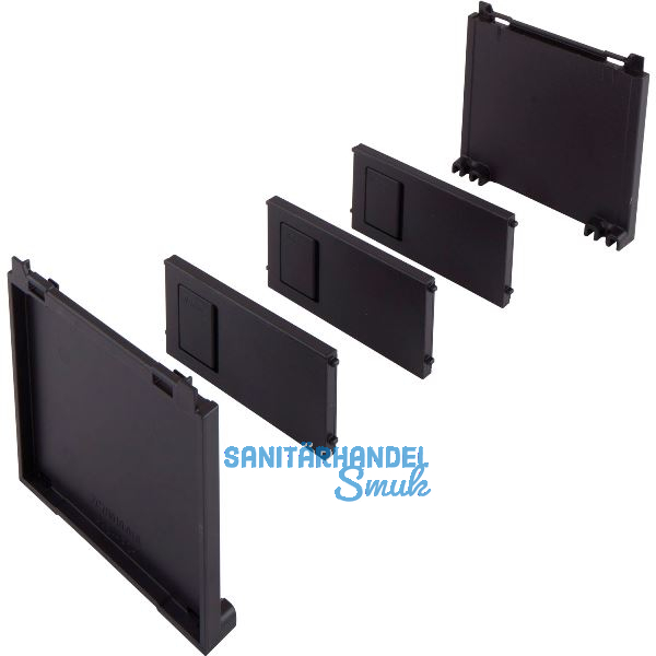 BLUM AMBIA-LINE Flaschenset, B100mm, Kunststoff Carbonschwarz matt