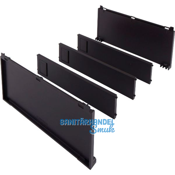 BLUM AMBIA-LINE Flaschenset, B200mm, Kunststoff Carbonschwarz matt