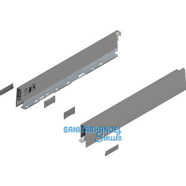 BLUM MERIVOBOX Zarge H�he N, NL 400, Indiumgrau-matt